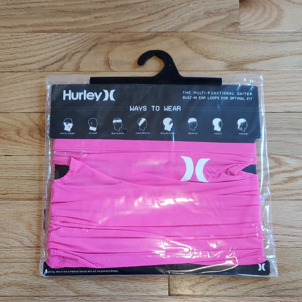 Hurley Bright Pink Multi-Use Gaiter